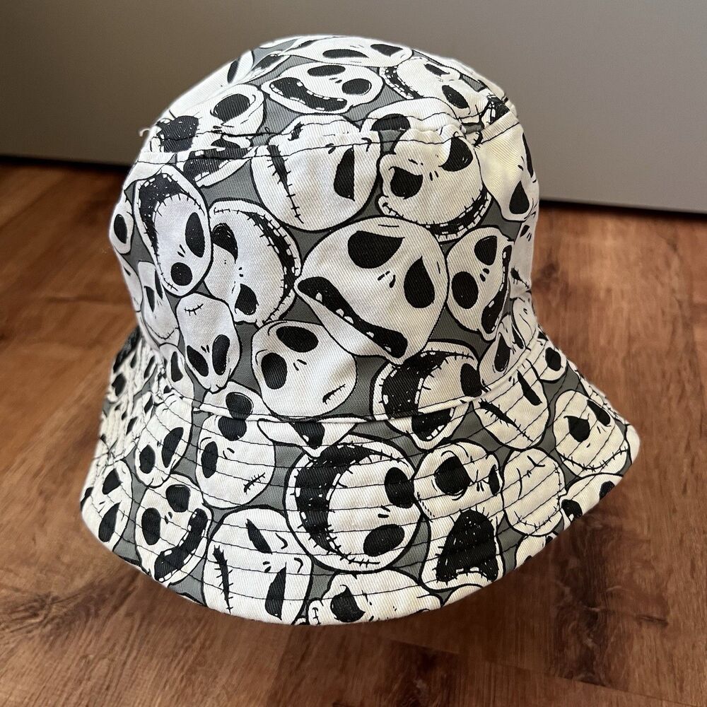 Disney Parks‎ Jack Skellington Nightmare Before Christmas Bucket Hat Adult Black